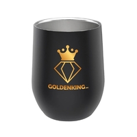 It's Five O'clock somewhere with the Steward Stainless Steel Wine Glasses.......