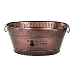 Colt Hammered Oval Bucket in Antique Copper Finish