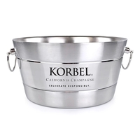 Anchored Ribbed Beverage tub. Made of stainless steel with double... from ASI...