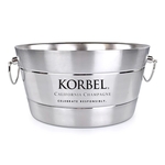 Anchored Ribbed Double-Walled Steel Beverage Tub