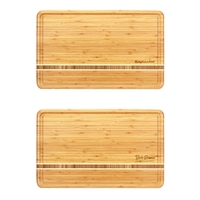 20" x 12.5" x .75" bamboo cutting board with deep juice... from ASI 88060...