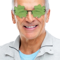 Green clover shaped suglasses.... from ASI 42016 Brighter Promotions Inc