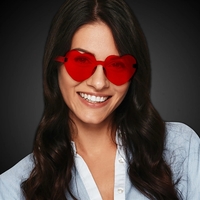 Red heart shaped sunglasses.... from ASI 42016 Brighter Promotions Inc