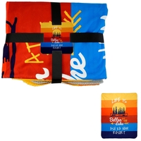 Gift Wrapped Full Color Velvety Recycled Plush Blanket... from ASI 30208 A P...