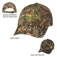 Hunter's Hideaway Camouflage Cap. 60% Cotton/40% Polyester. 6 Panel,... from...