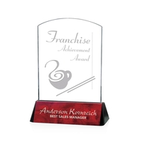 Arch award on a burlwood rosewood base.... from ASI 84592 St Regis Group / St...