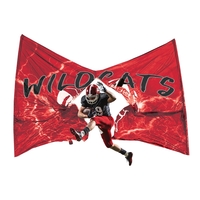 6' x 10' 110G polyester two-piece breakaway sports banner.... from ASI 36558...