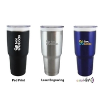 32 oz. tumbler with stainless steel exterior, ceramic inner coating,...