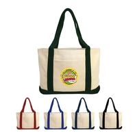 11 oz. cotton canvas tote bag with top zipper closure, 23... from ASI 41511...