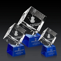 The 3D Burrill Award on Base is a perfectly polished cube... from ASI 84592...