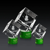 The 3D Burrill Award on Base is a perfectly polished cube... from ASI 84592...
