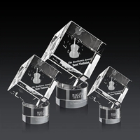 The 3D Burrill Award on Base is a perfectly polished cube... from ASI 84592...