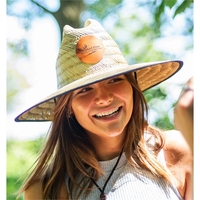 Domestic Straw Hat With Custom Patch MOQ 10