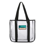 Premium Clear Stadium Approved Tote Bag w/ Shoulder Strap