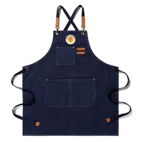 Kitch Style Washed Canvas Apron - Colors