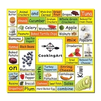 Words plus rectangle magnet with 49 small multi-cut pieces and a... from ASI...