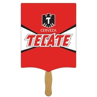 Banner shaped hand fan made of 22 pt. paper board.... from ASI 67620 Lion...