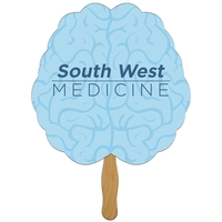 Brain shaped hand fan made of 22 pt. paper board with... from ASI 67620 Lion...