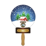 Snow Globe Hand Fan