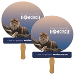 Snow Globe Sandwiched Hand Fan Full Color