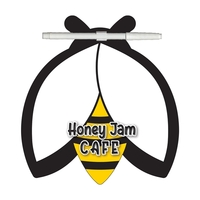 Bee shaped memo board with dry erase marker and two magnets.... from ASI...