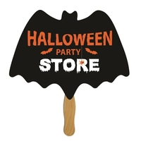 Bat shaped hand fan made of 16 pt. paper board.... from ASI 67620 Lion Circle...