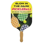 Pickleball Racquet Hand Fan Full Color