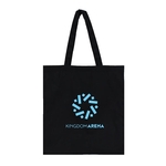 Nova 6 oz Black Cotton Tote Bag
