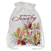 6.25" x 9" White Canvas Puzzle Bag. Fits up to 300... from ASI 62635...