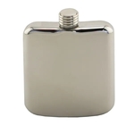 Polished Stainless Steel Sleekline Pocket Flask, 6 oz.