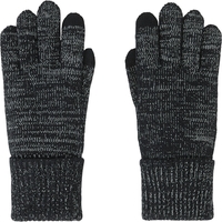 Unisex knit gloves with reflective yard and touchscreen-friendly index finger...