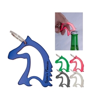 Aluminum metal horse head shaped bottle opener key chain.... from ASI 41511...