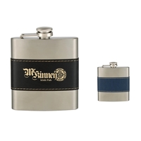 6 oz. stainless steel flask with a self-attached, screw-on, spill-resistant...