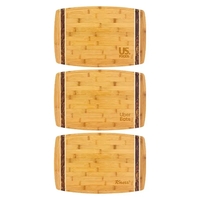 18" x 11.75" x 0.75" marbled-look bamboo cutting board.... from ASI 88060...