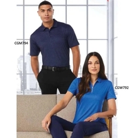 Men's SS All Over Stitched Chev Polo. Opti-Dri technology transfers...