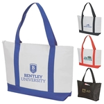 Poly Zipper Boat Tote Bag