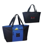 Poly Jumbo Zipper Tote Bag