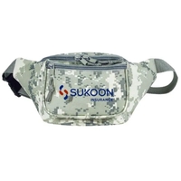 Digital camo poly three-zipper fanny pack.... from ASI 31517 Admart Products...