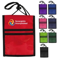 5.5" x 7.25" badge holder with clear window, hook and loop... from ASI 37980...