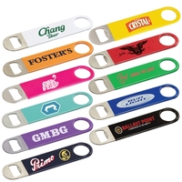 Vinyl coated bottle opener plus free 1 color silkscreen imprint/pad...