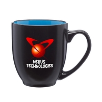 Our 16 oz bistro mugs are two-toned with a smooth molded... from ASI 62088...