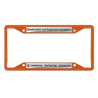 Laser Cut License Plate Colored Frame