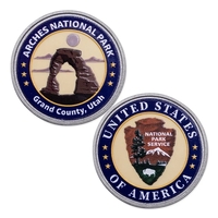 Silver Challenge Coin with a clear laminate coating on both sides... from ASI...