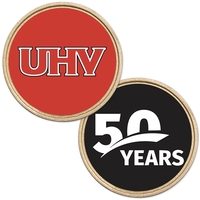 Gold Challenge Coin with a clear laminate coating on both sides... from ASI...