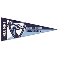 Durable, premium pennant measuring 5" x 12" with a Printed strip.... from ASI...
