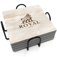 Absorbent Stone Coaster with Backgrounds. 4" x 4".... from ASI 56950 Gill...