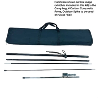 10' Small Feather Flag Kit, Single Side, Hardware Only