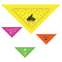 Neon Snap & Go Pet Solid Triangle Bandannas - USA Made