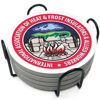 Absorbent Stone Coaster - 4" dia - Gift Set of 4