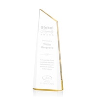 The exquisite Webster Award is a tall freestanding award with beveled... from...